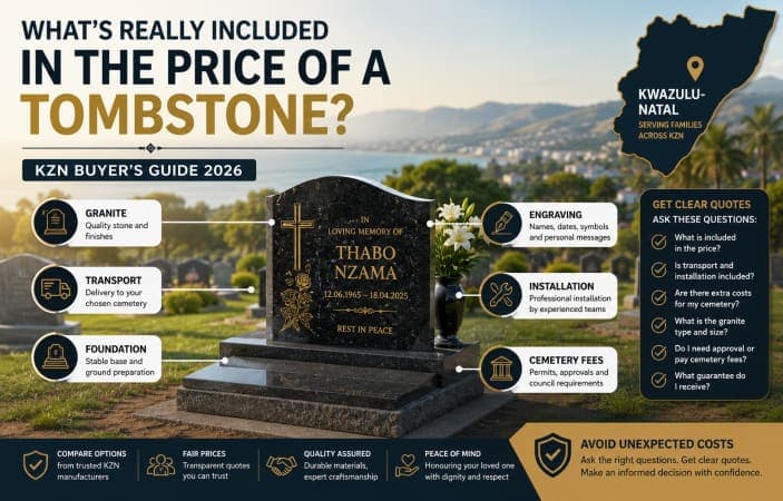 What Is Included in the Price of a Tombstone in KZN? Hidden Costs to Ask About
