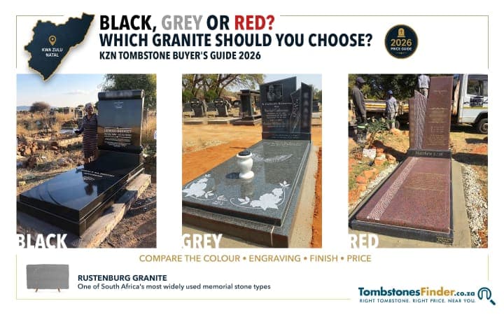 Granite Tombstones in KZN: Which Granite Colour and Type Should You Choose?